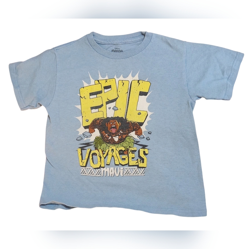 Disney Moana Moui Blue Adventure Graphic Tee 4T